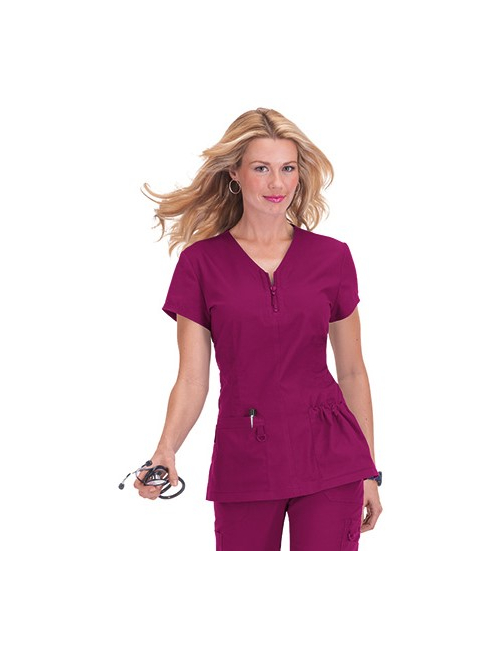 Blouse médicale Zip "Mackenzie", Koi, Collection "Koi Stretch" (204-)