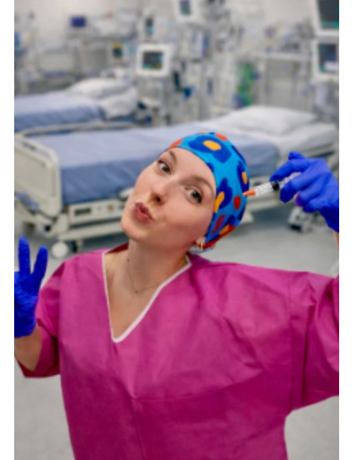 GORRO QUIRÚRGICO 100% SEDA MEDISILK FABRICADO EN FRANCIA AZUR SAUVAGE (215-005)
