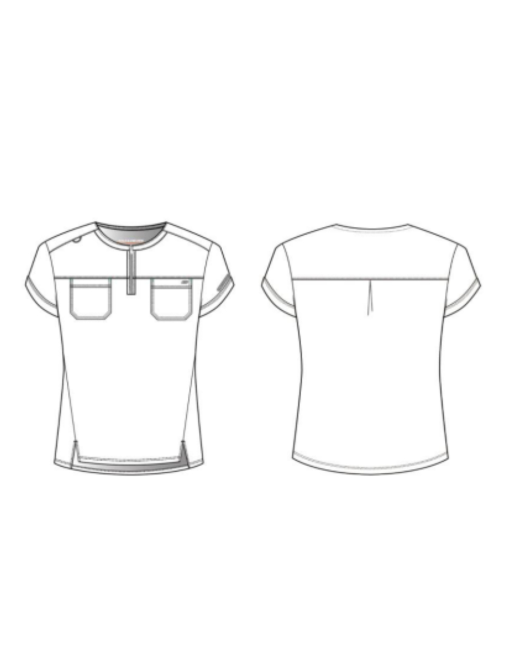 Blouse médicale femme à col arrondi - Skechers "RIP STOP" (SKT284)