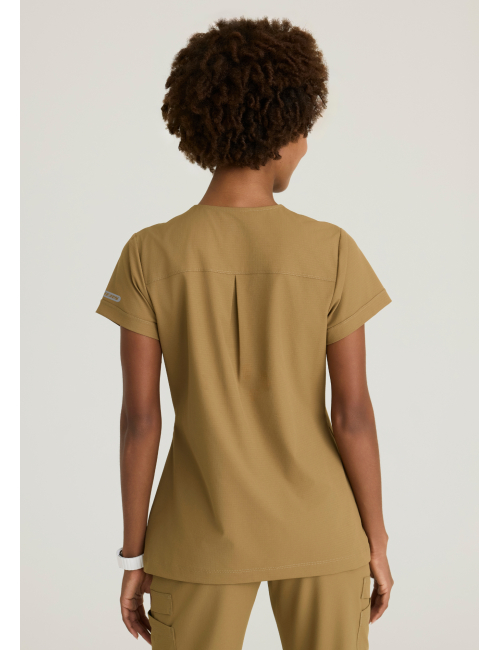 Women's medical blouse with round neck - Skechers "RIP STOP" (SKT284)
