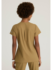 Blusa médica para mujer con cuello redondo - Skechers "RIP STOP" (SKT284)