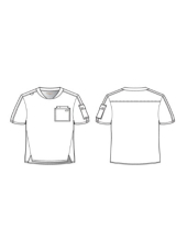 Men's medical scrub top, 3 pockets - Skechers "RIP STOP" (SKT277)