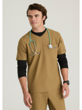 Men's medical scrub top, 3 pockets - Skechers "RIP STOP" (SKT277)