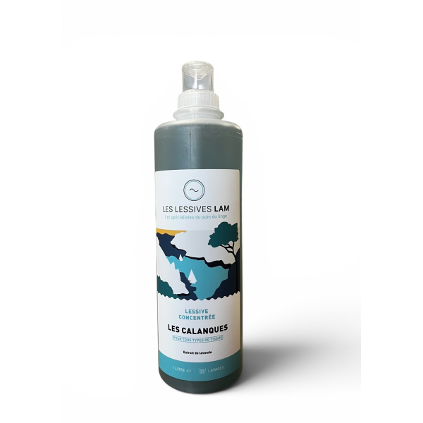 Lessive liquide concentrée 1L- Les Calanques 