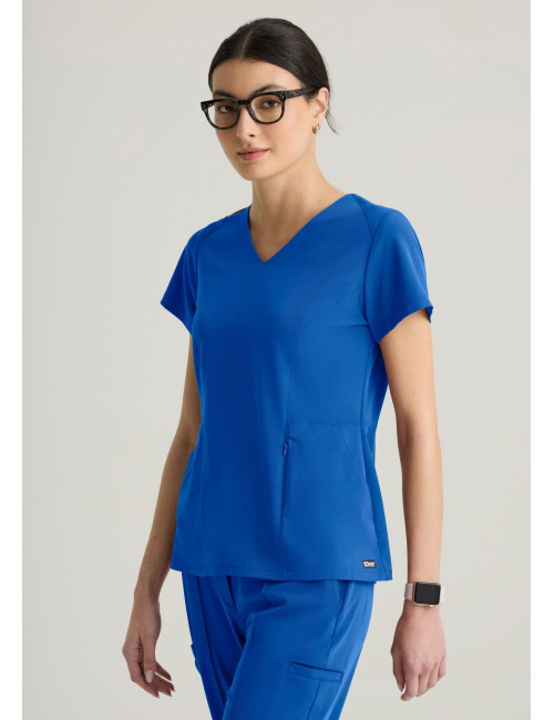 Women's Medical Scrub Top - Grey's Anatomy Cultivate "Spring Top" (GRGT309)