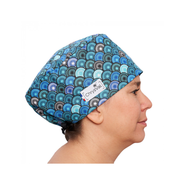 Calot médical couvrant "yumi" 100% coton CHRYSVAL MADE IN FRANCE (211-1297)