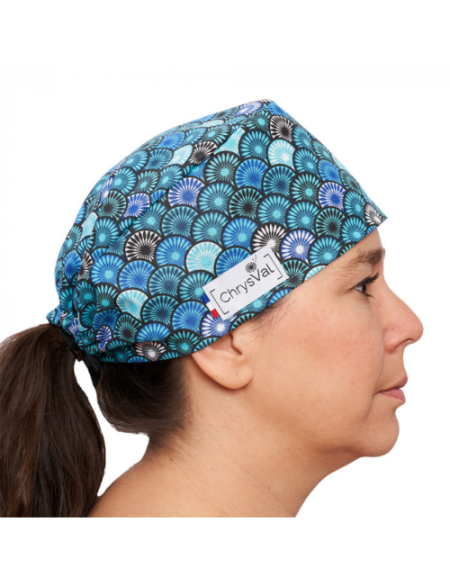 Calot médical court "yumi" 100% coton CHRYSVAL MADE IN FRANCE (211-1298)