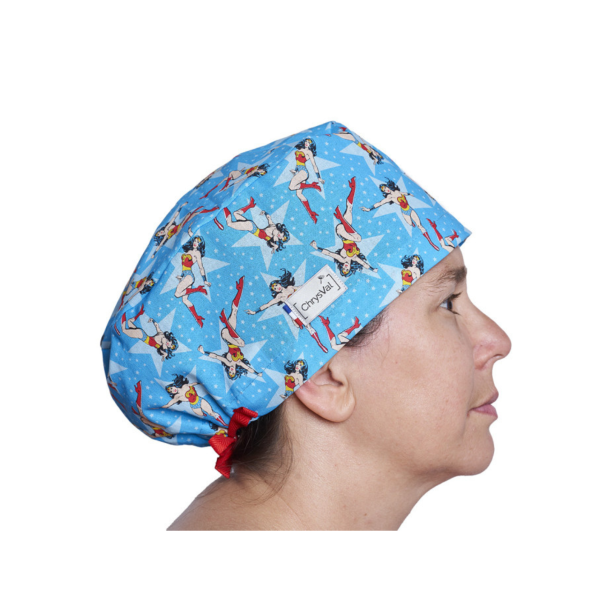 Calot médical couvrant "wonder blue" 100% coton CHRYSVAL MADE IN FRANCE (211-1384)