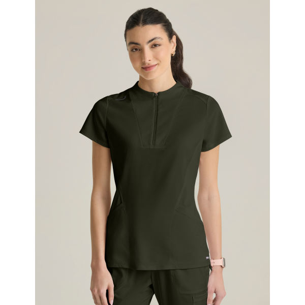 Women's "Kristi" Medical Scrub Top - Grey's Anatomy Stretch (GRST292)