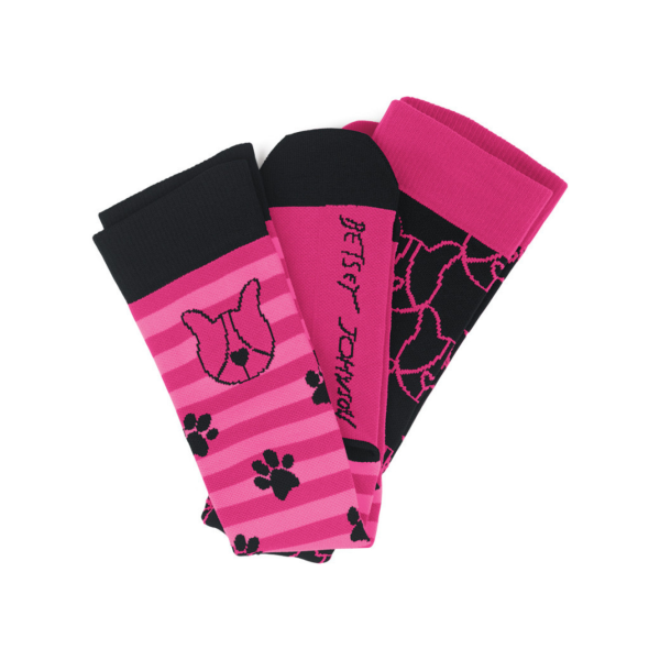 Chaussettes de compression hautes "Betsey Puppy" (BA179-PUP)