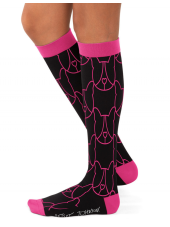 Chaussettes de compression hautes "Betsey Puppy" (BA179-PUP)