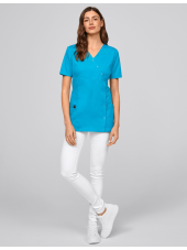 Blouse médicale à boutonnière asymétrique 7DAYS femme "LYON"