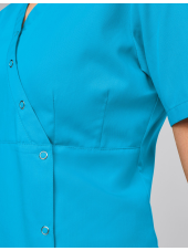 Blouse médicale à boutonnière asymétrique 7DAYS femme "LYON"