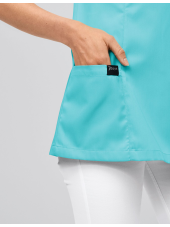 Blouse médicale à boutonnière asymétrique 7DAYS femme "LYON"