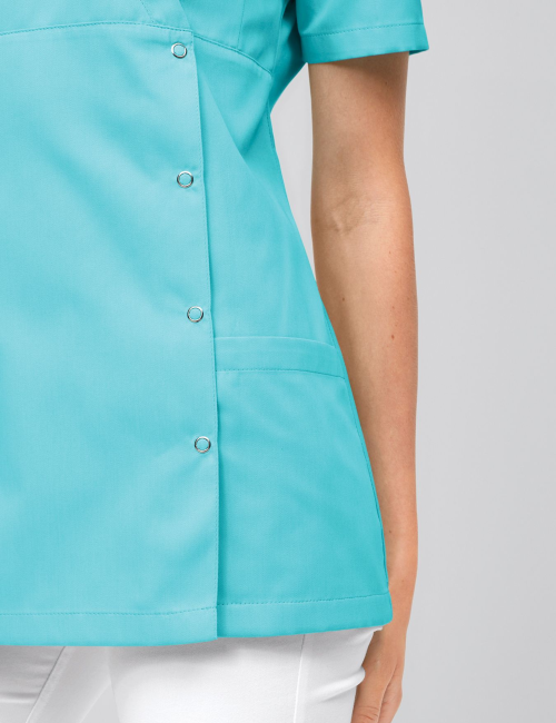 Blouse médicale à boutonnière asymétrique 7DAYS femme "LYON"