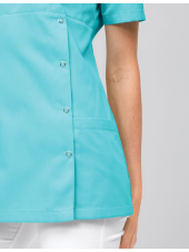 Blouse médicale à boutonnière asymétrique 7DAYS femme "LYON"