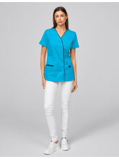 Blouse médicale à boutonnage à pressions dissimulées 7DAYS femme "PARIS"