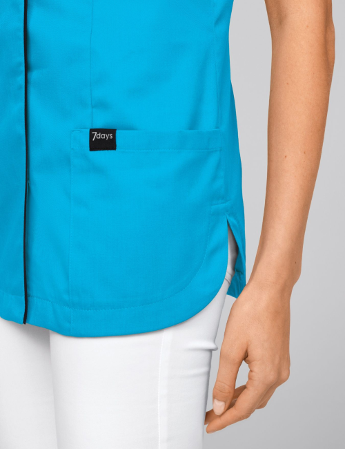 Blouse médicale à boutonnage à pressions dissimulées 7DAYS femme "PARIS"