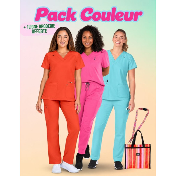 Pack couleur + Broderie Offerte - Femme