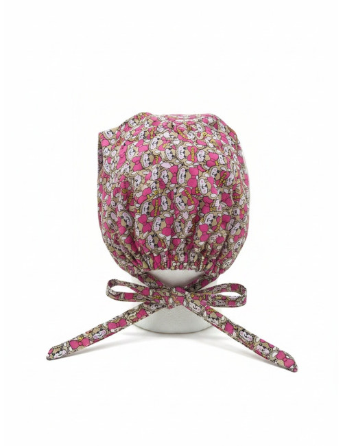Calot unisexe "Petits chiens ruban rose" (209-22306)