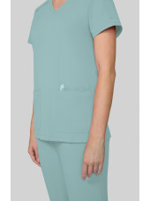 Blouse médicale Femme Koi "Cardi", 3 poches, collection Cureology (C101)