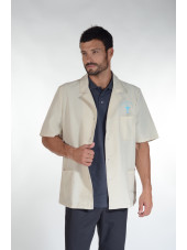 Blouse médicale tissu écologique, pressions, "Brest", PASTELLI