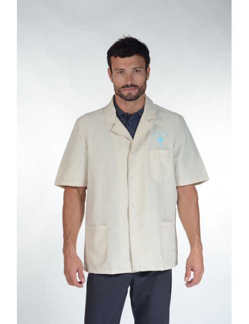 Medical gown, ecological fabric, snaps, "Brest", PASTELLI
