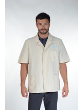 Blouse médicale tissu écologique, pressions, "Brest", PASTELLI