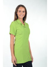 Blouse médicale tissu écologique, pressions, "Marsiglia", PASTELLI