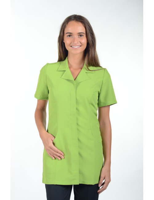 Blouse médicale tissu écologique, pressions, "Marsiglia", PASTELLI