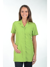 Blouse médicale tissu écologique, pressions, "Marsiglia", PASTELLI