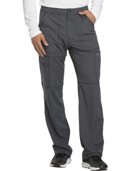 Pantalon médical homme Dickies, collection "Dynamix" (DK110) gris face