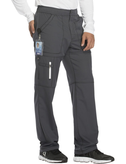 Pantalon médical homme Dickies, collection "Dynamix" (DK110) gris coté