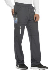 Pantalon médical homme Dickies, collection "Dynamix" (DK110) gris coté