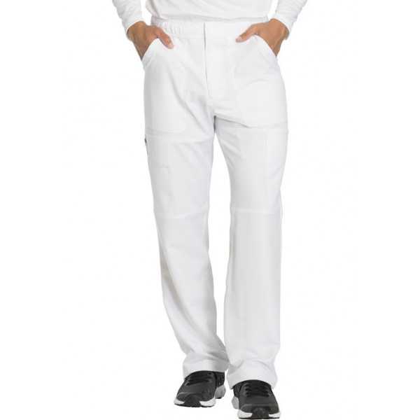 Pantalon médical homme Dickies, collection "Dynamix" (DK110) blanc face