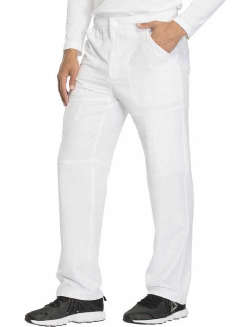 Pantalon médical homme Dickies, collection "Dynamix" (DK110) blanc droite