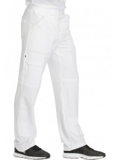 Pantalon médical homme Dickies, collection "Dynamix" (DK110) blanc gauche
