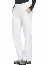 Pantalon Médical femme Dickies, Collection "Dynamix" (DK130) blanc droite