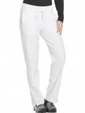 Pantalon Médical femme Dickies, Collection "Dynamix" (DK130) blanc gauche
