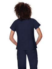 Tunique médicale "Nicole", Koi, collection "Koi Basics" (247-) de dos 