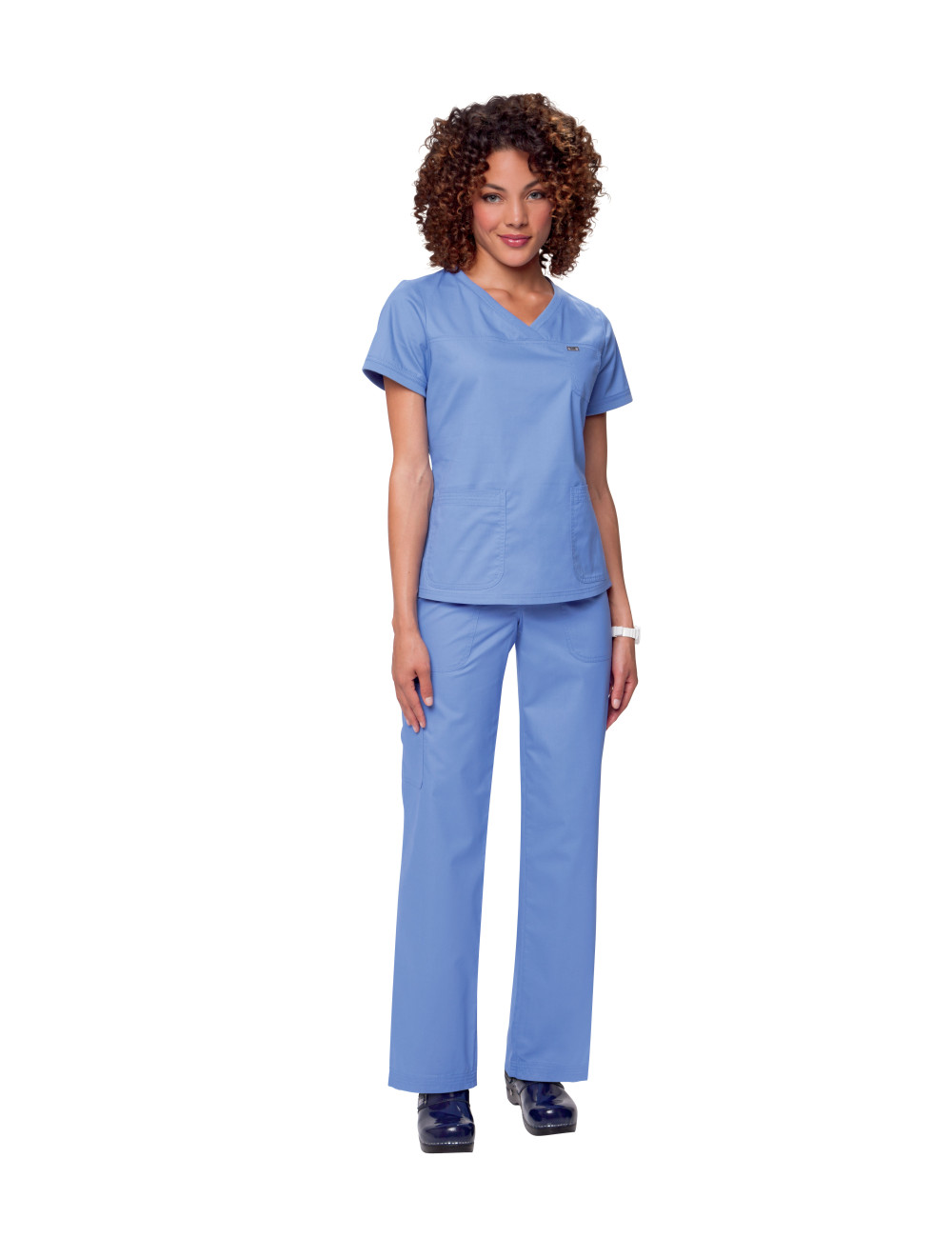 Tunique médicale "Nicole", Koi, collection "Koi Basics" (247-) de face 