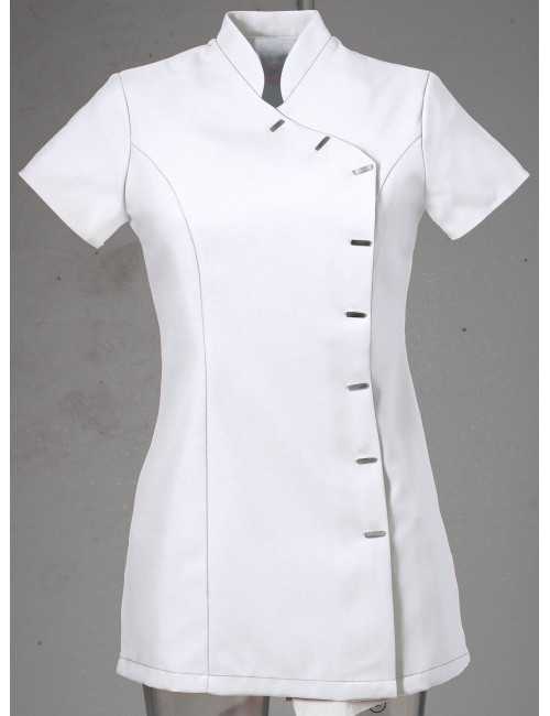 Blouse médicale femme "Fleur", Clinic dress blanc produit
