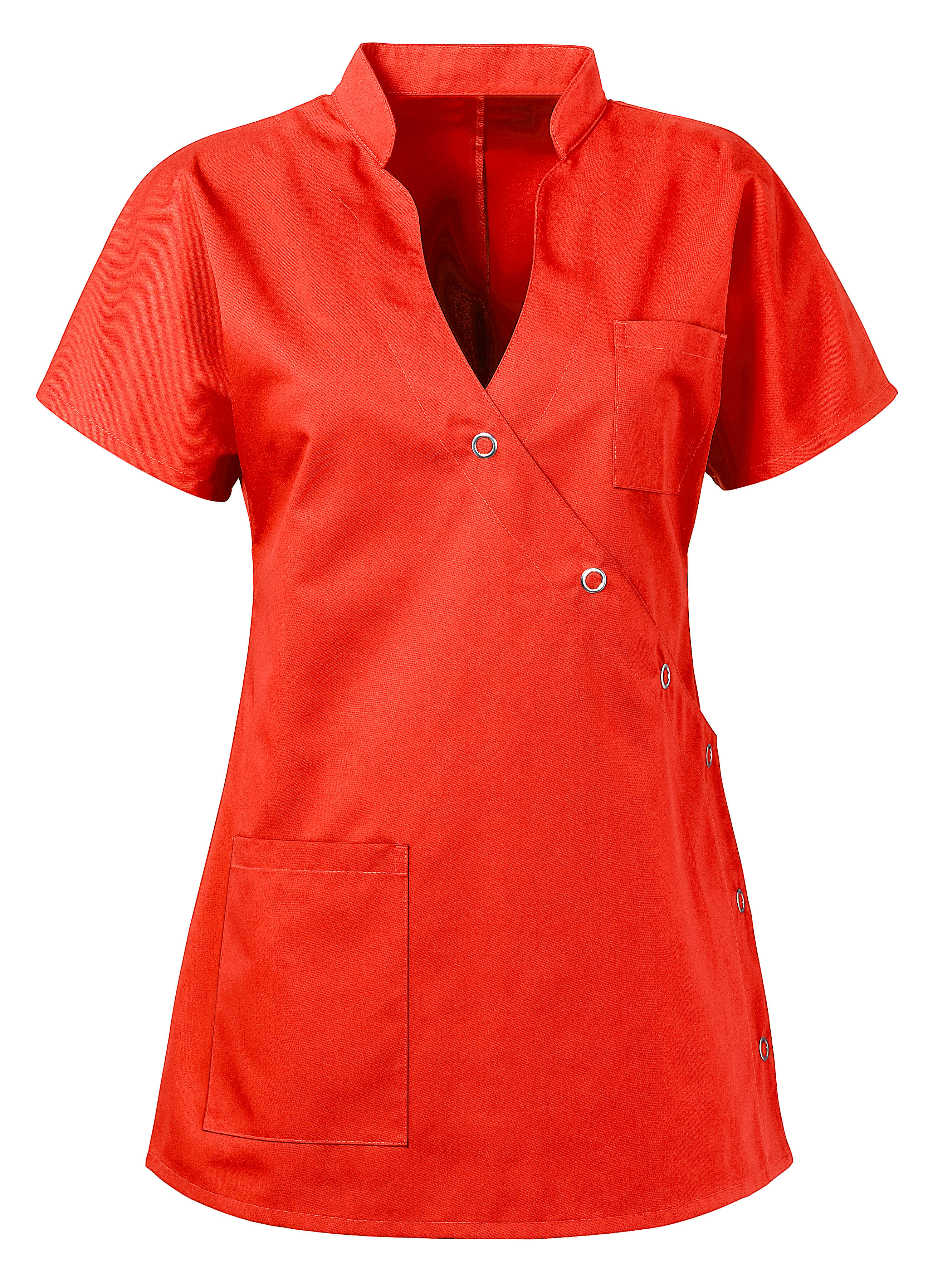 Blouse Médicale Féminine Couleur Ardoise - Design Asymétrique
