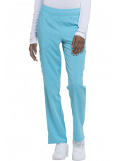 Pantalon Médical Femme, Dickies, "EDS Essentials" (DK005) turquoise face