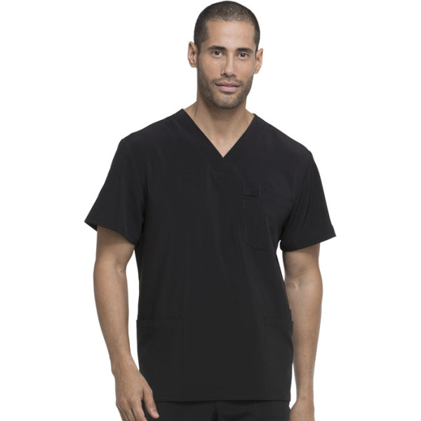 Blouse Médicale Homme, Dickies, "EDS Essentials" (DK645) noir face