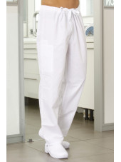 Pantalon médical cordon Unisexe, Cherokee Workwear Originals (4100) blanc gauche