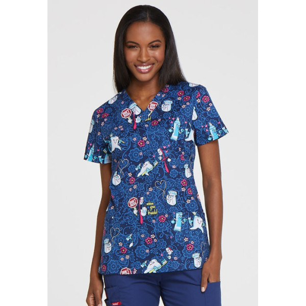 Printed Medical Gown Woman Don't Rush 